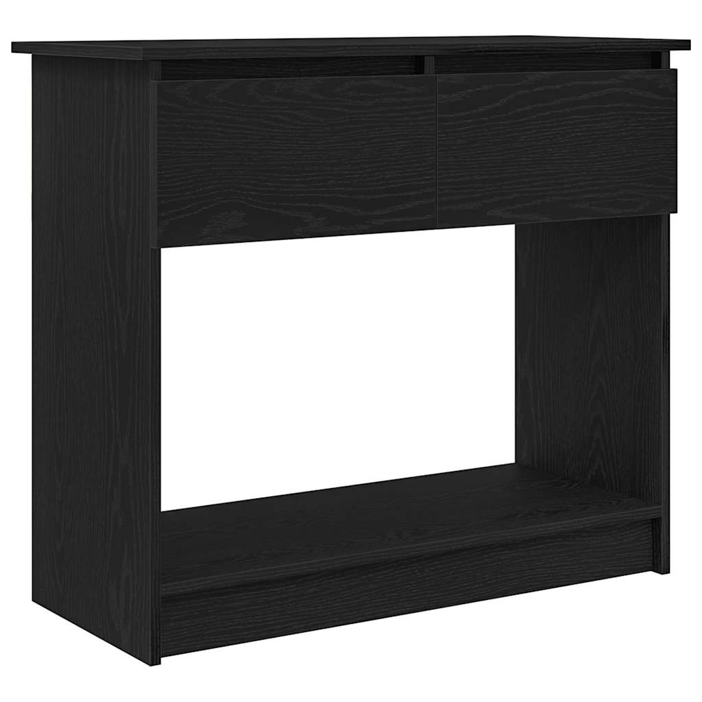 Avlastningsbord Konsollbord Svart med skuffer 85,5x38,5x74,5 cm