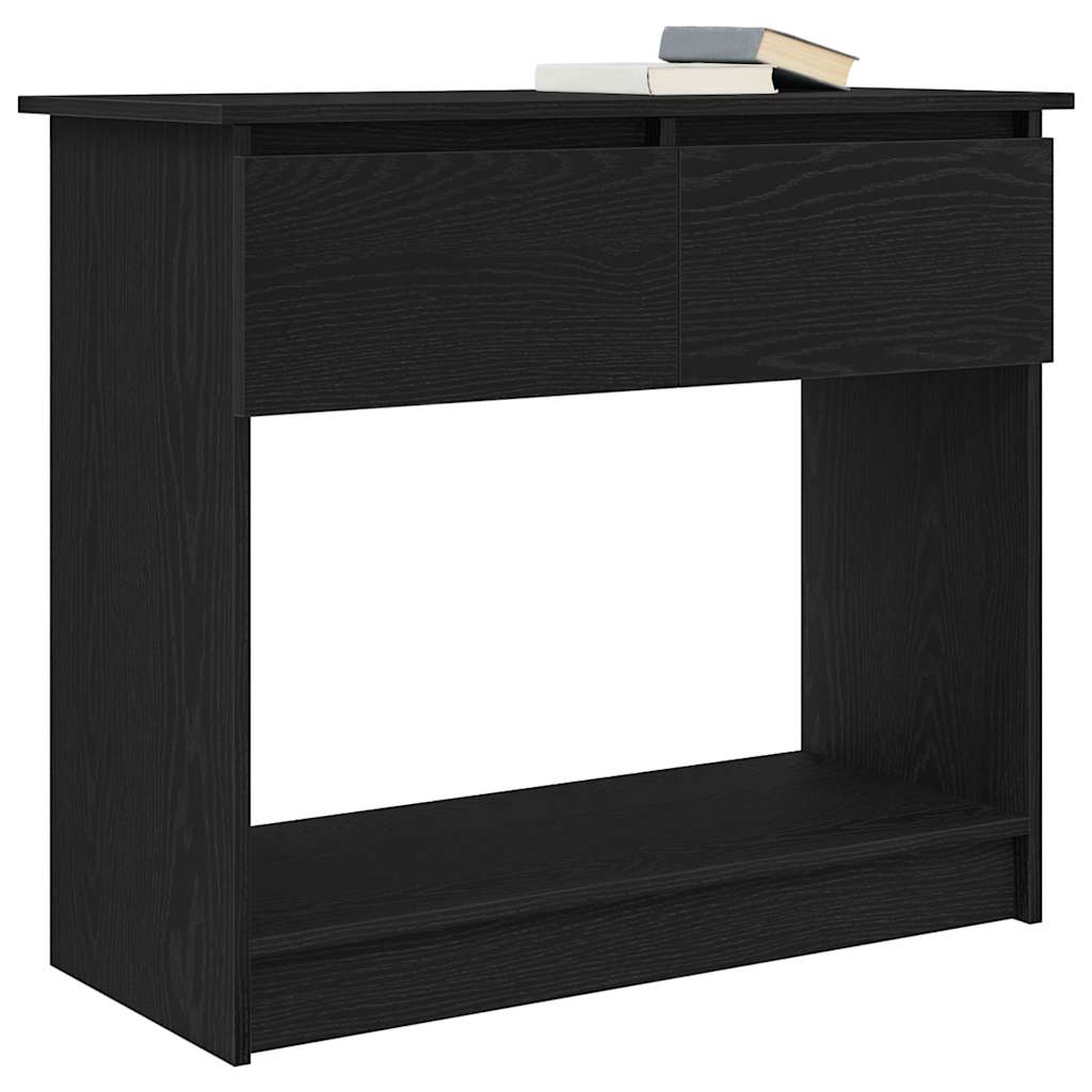 Avlastningsbord Konsollbord Svart med skuffer 85,5x38,5x74,5 cm