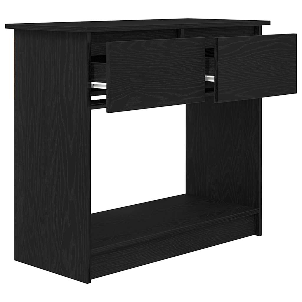 Avlastningsbord Konsollbord Svart med skuffer 85,5x38,5x74,5 cm