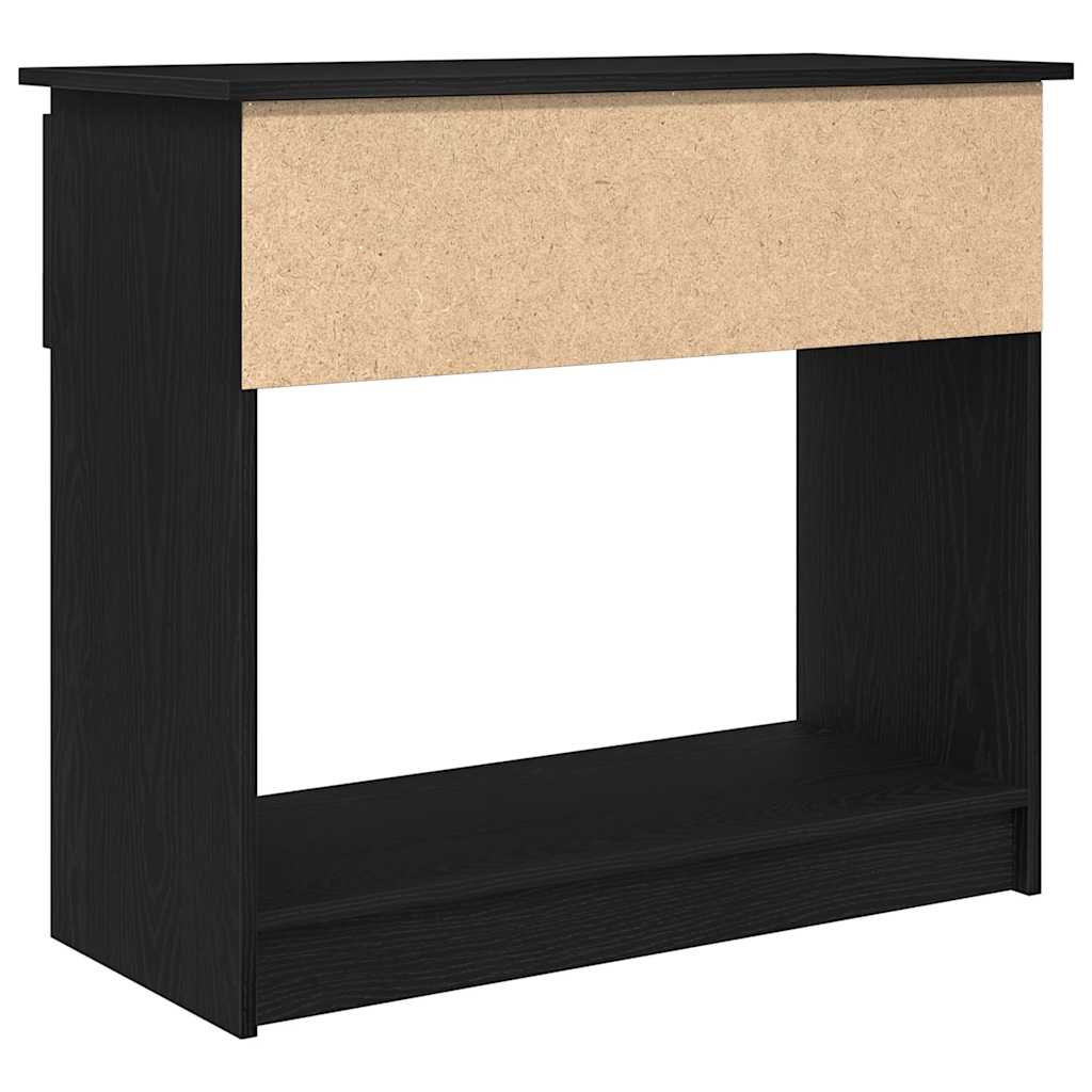 Avlastningsbord Konsollbord Svart med skuffer 85,5x38,5x74,5 cm