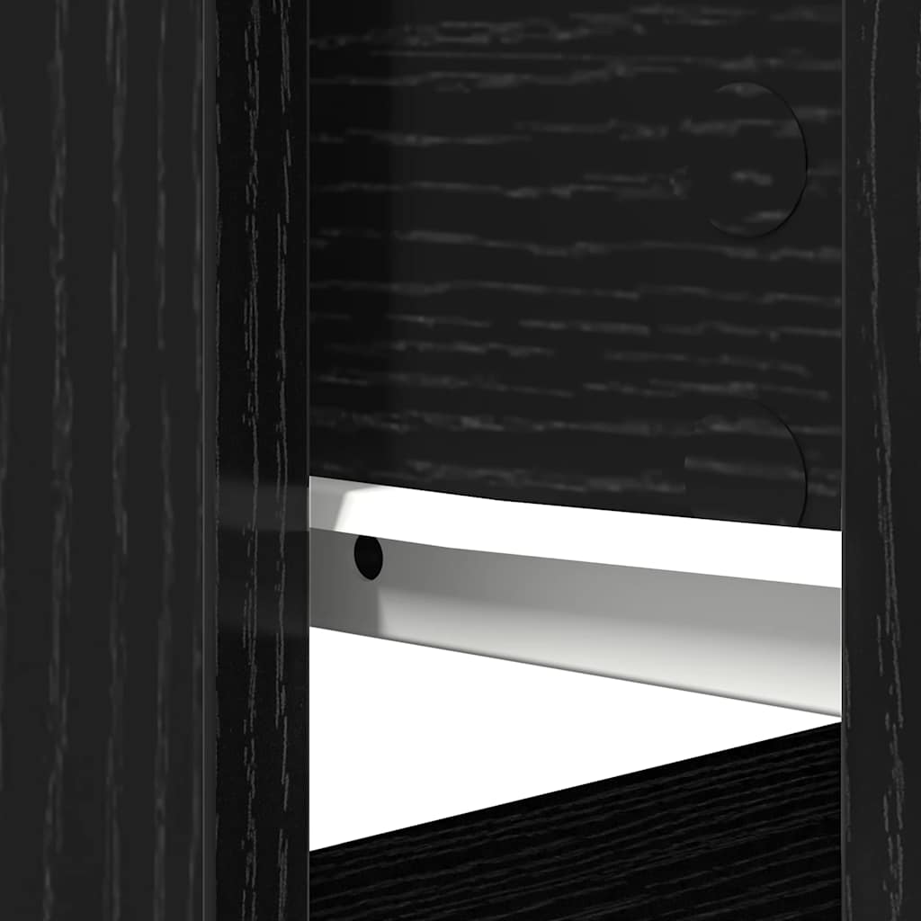 Avlastningsbord Konsollbord Svart med skuffer 85,5x38,5x74,5 cm