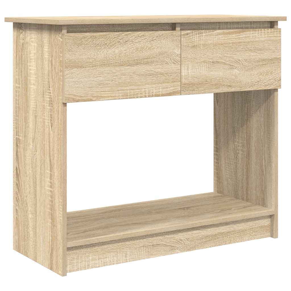 Avlastningsbord Konsollbord Sonoma Eik med skuffer 85,5x38,5x74,5 cm