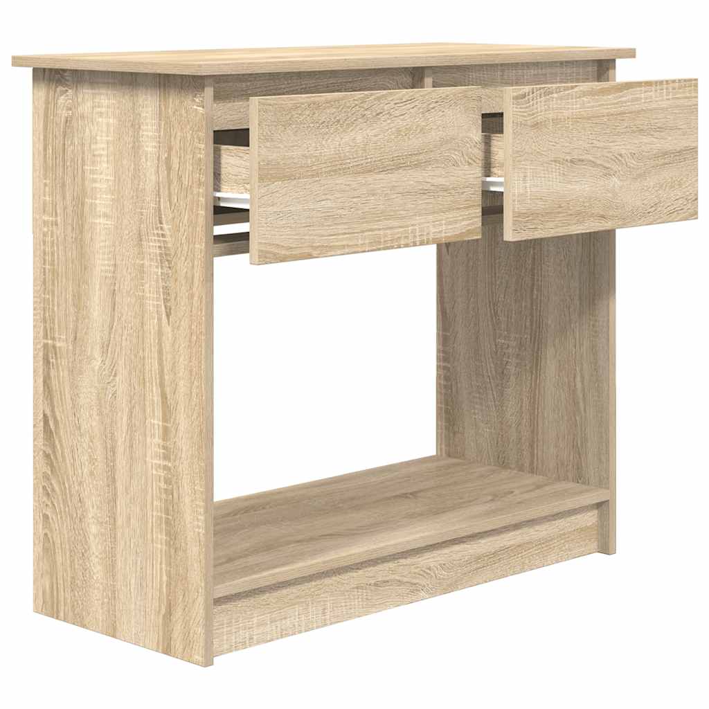 Avlastningsbord Konsollbord Sonoma Eik med skuffer 85,5x38,5x74,5 cm