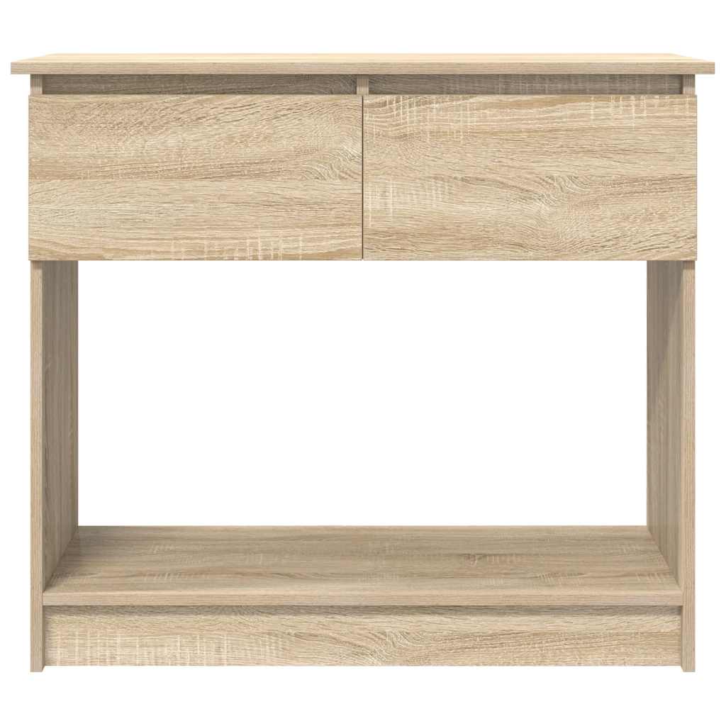 Avlastningsbord Konsollbord Sonoma Eik med skuffer 85,5x38,5x74,5 cm
