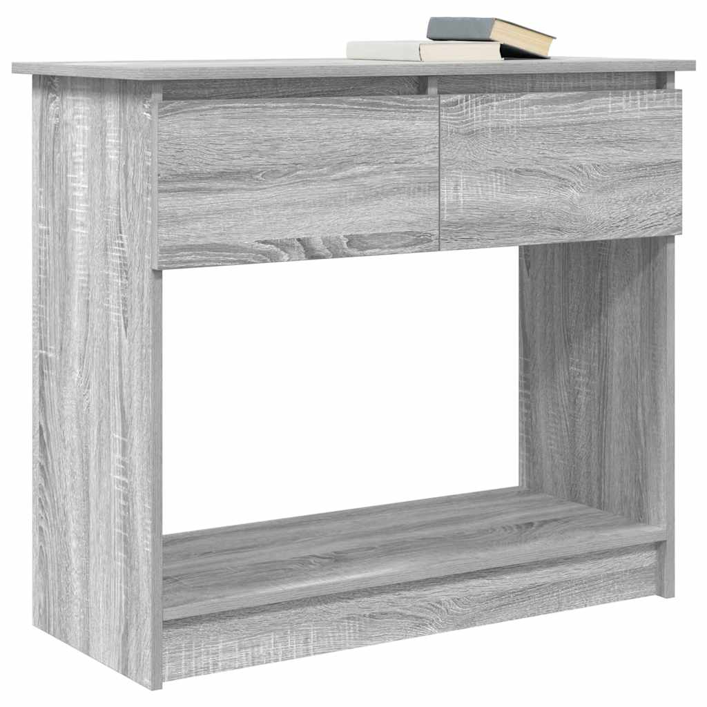 Avlastningsbord Konsollbord Sonoma Grå med skuffer 85,5x38,5x74,5 cm