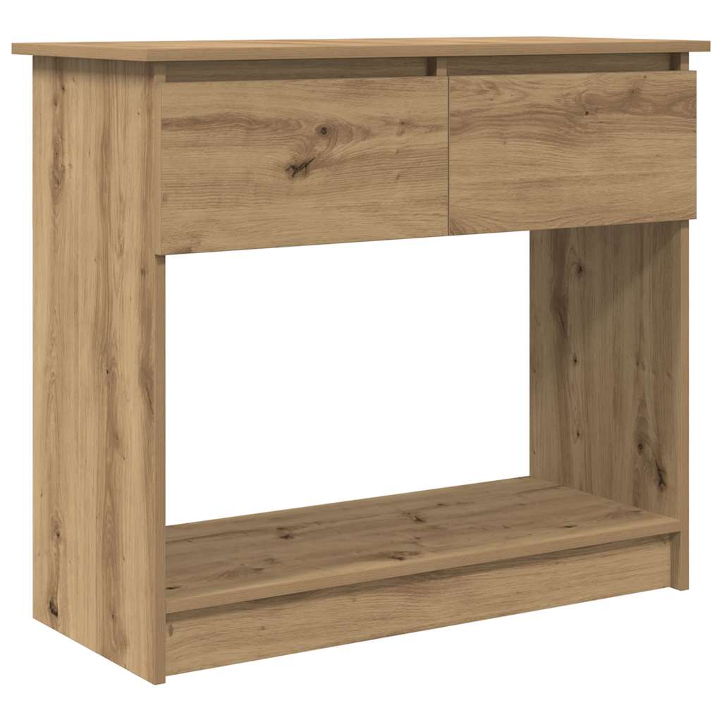 Avlastningsbord konsollbord Artisan Eik med skuffer 85,5x38,5x74,5 cm