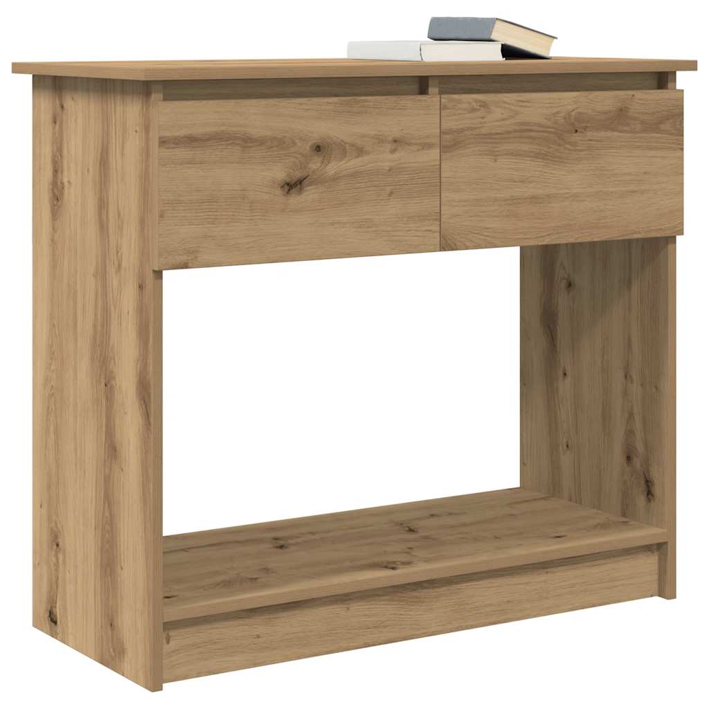 Avlastningsbord konsollbord Artisan Eik med skuffer 85,5x38,5x74,5 cm