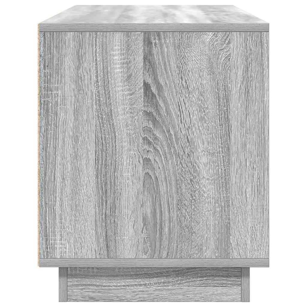 TV-Møbel Sonoma Grå TV-benk med LED-lys 100x41x50 cm