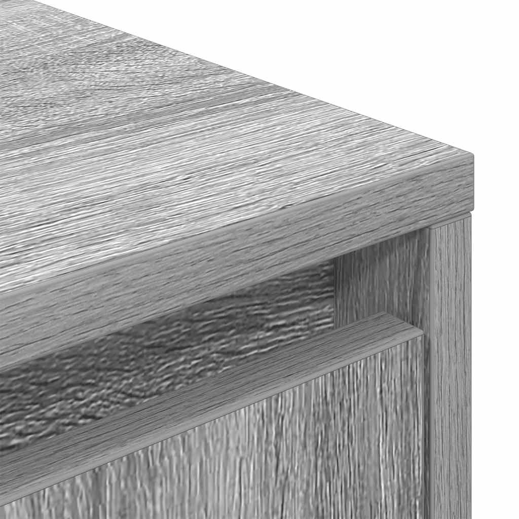 TV-Møbel Sonoma Grå TV-benk med LED-lys 100x41x50 cm