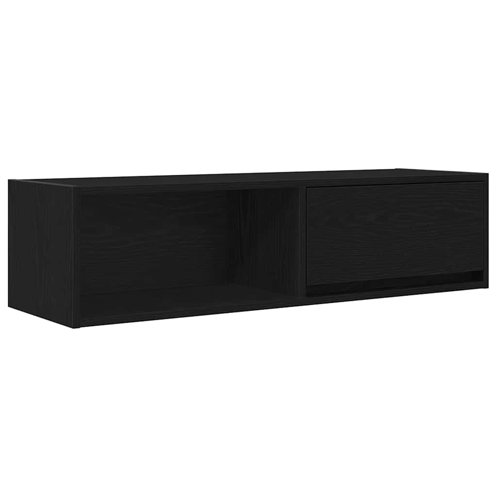 TV-Møbel Svart Eik Tv-benk 100x31x25,5 cm