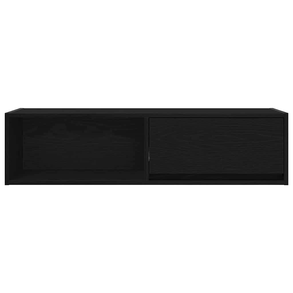 TV-Møbel Svart Eik Tv-benk 100x31x25,5 cm