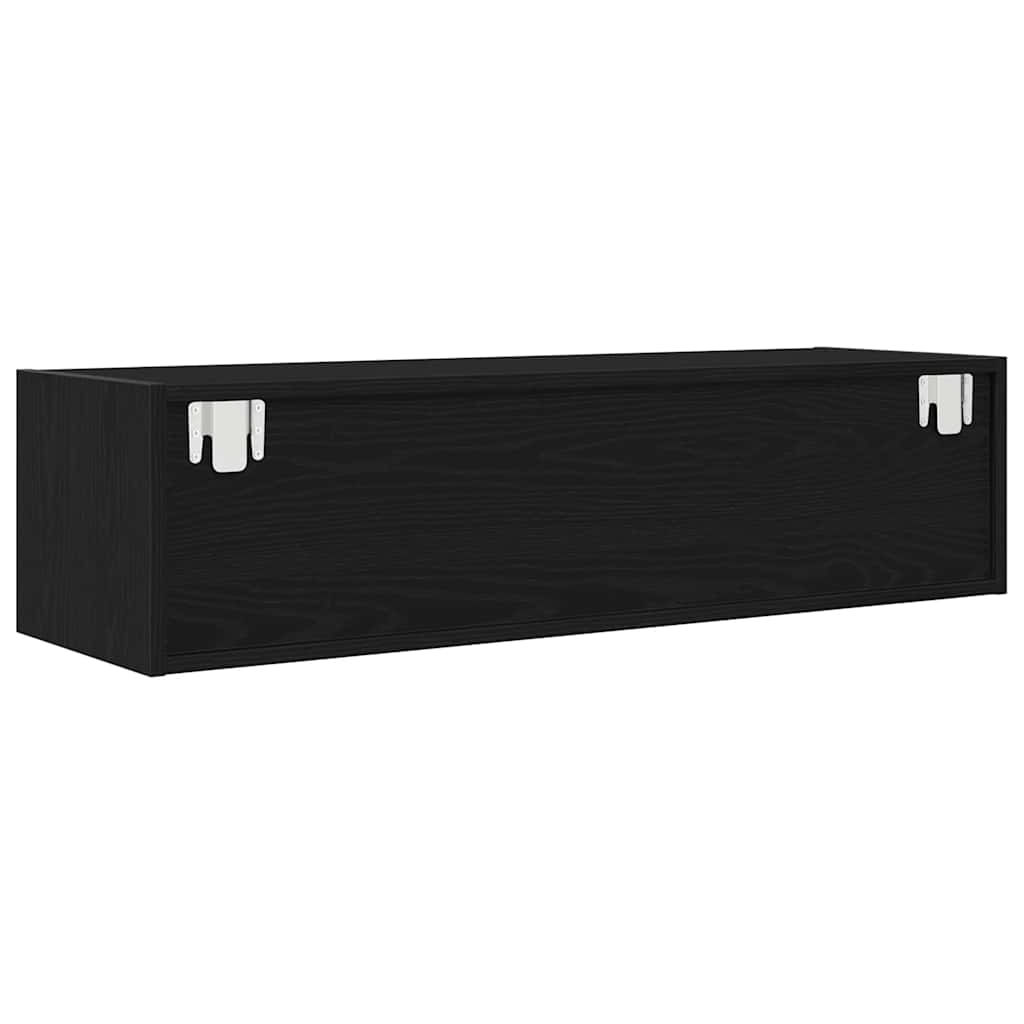 TV-Møbel Svart Eik Tv-benk 100x31x25,5 cm