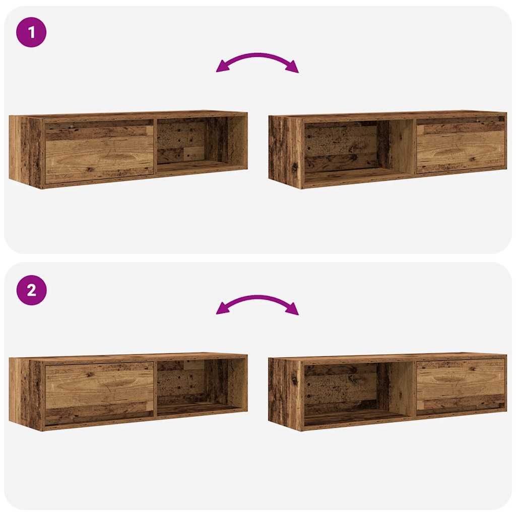 TV-Møbel Gammelt Tre Tv-benk 100x31x25,5 cm