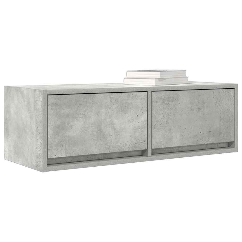 TV-Møbel Betonggrå Tv-benk 80x31x25,5 cm