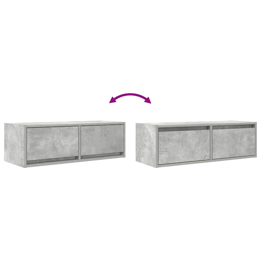 TV-Møbel Betonggrå Tv-benk 80x31x25,5 cm