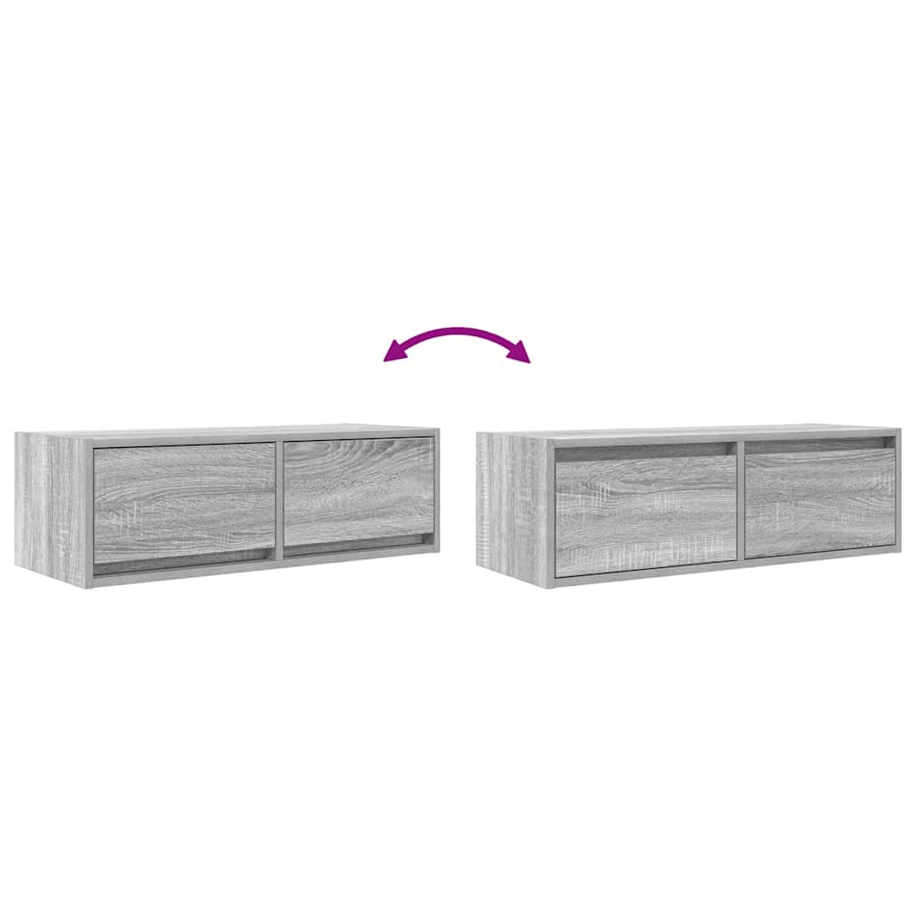 TV-Møbel Sonoma Grå Tv-benk 80x31x25,5 cm