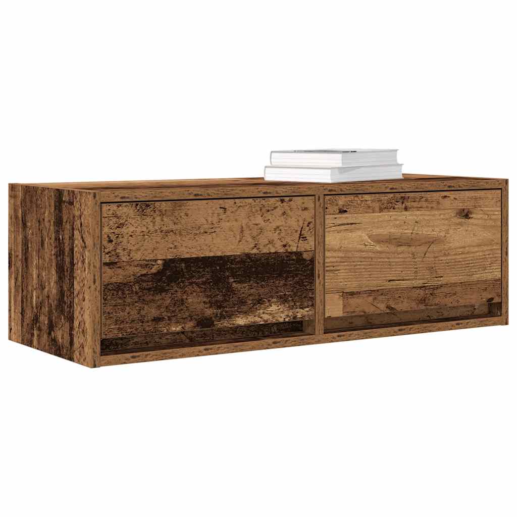 TV-benk gammelt tre 80x31x25,5 cm konstruert tre