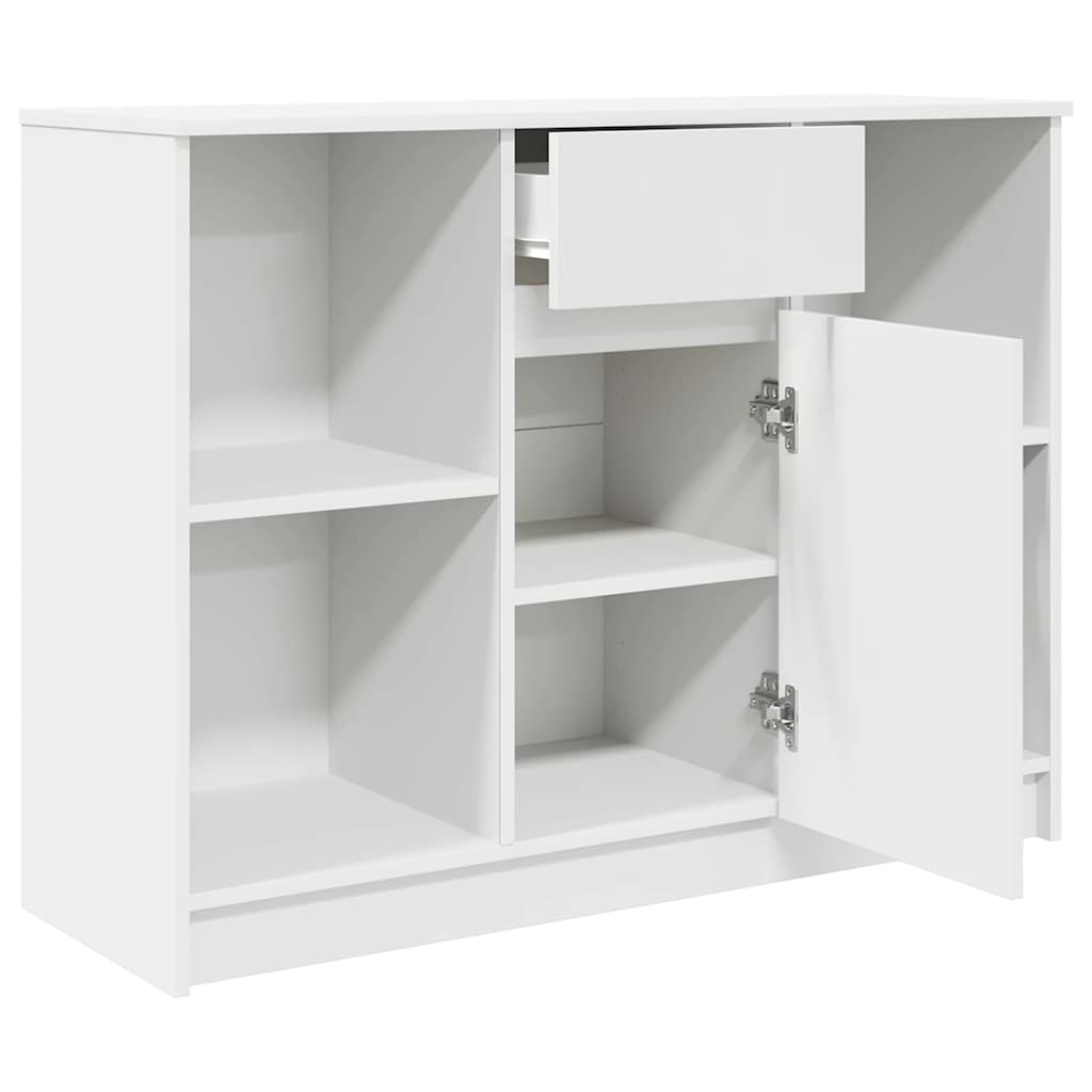 Skjenk Hvit med skuff 101x35x76 cm