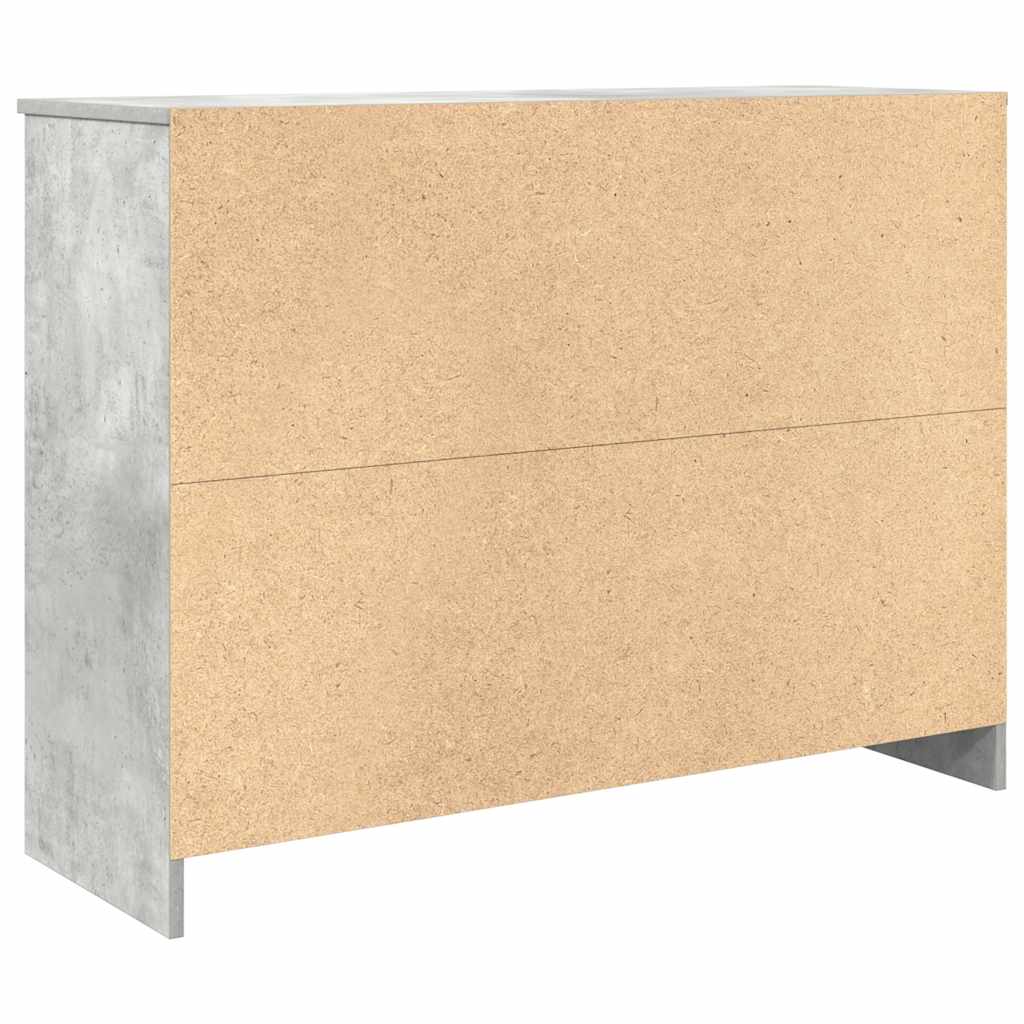 Skjenk Betonggrå med 6 skuffer 101x35x76 cm