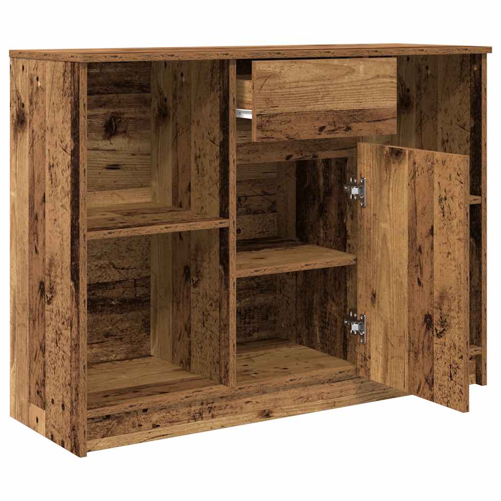 Skjenk Gammelt Tre med 6 skuffer 101x35x76 cm