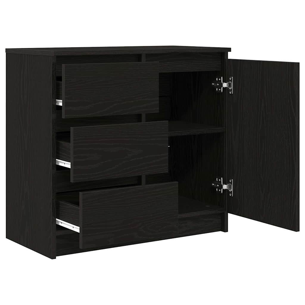 Skjenk Svart Eik med skuff 71x35x65 cm