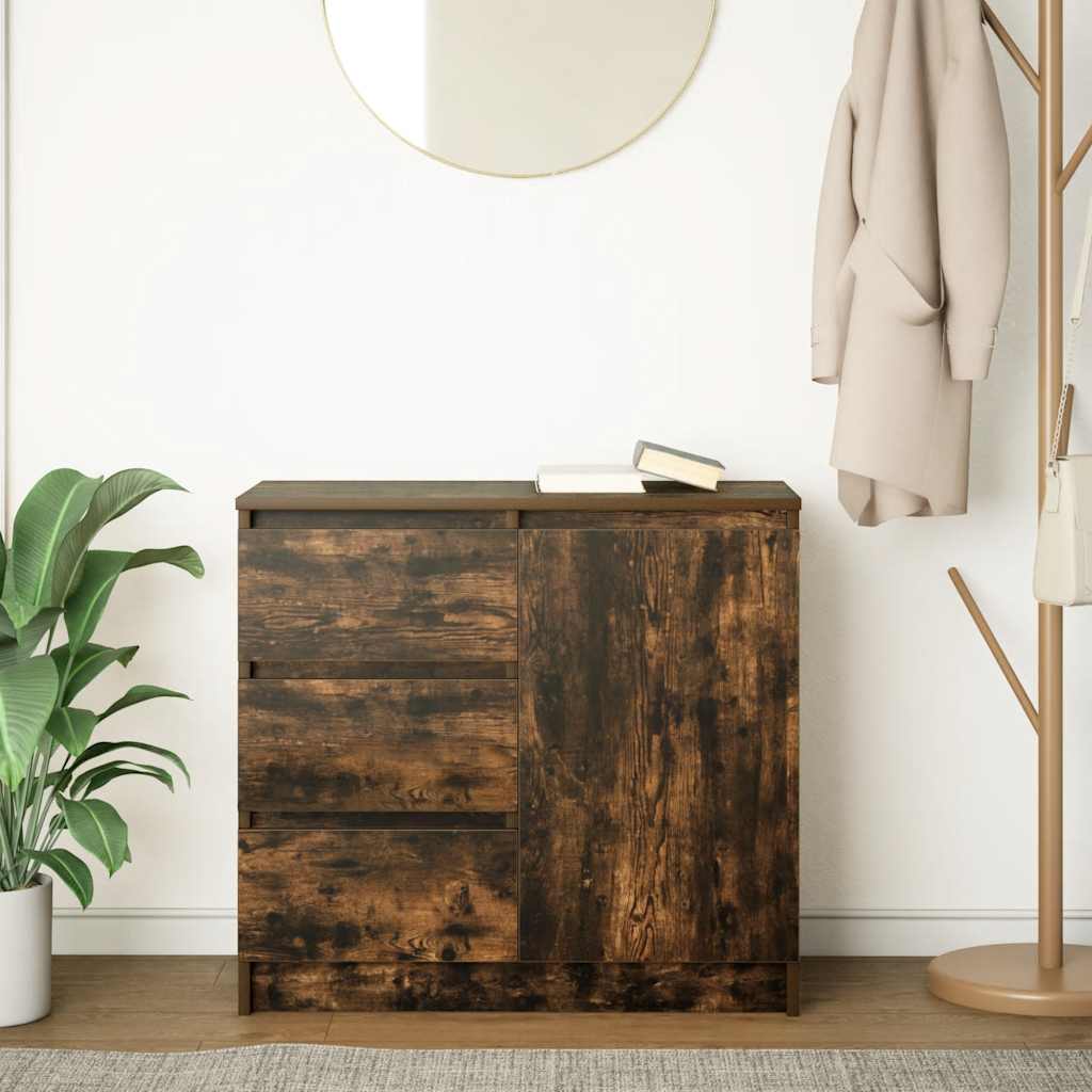 Skjenk Røkt Eik med skuff 71x35x65 cm