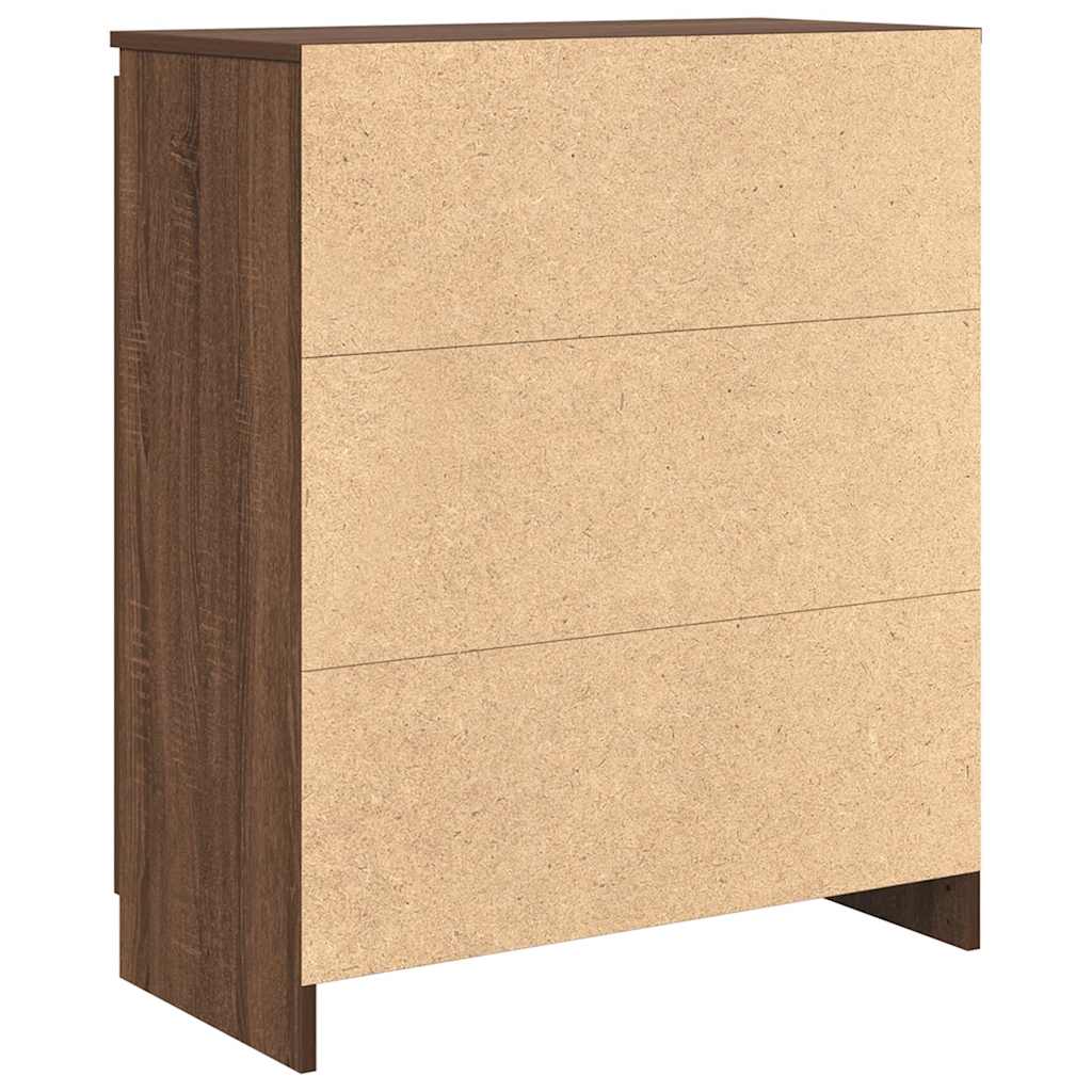 Skjenk Brun Eik med skuffer 71x35x84 cm