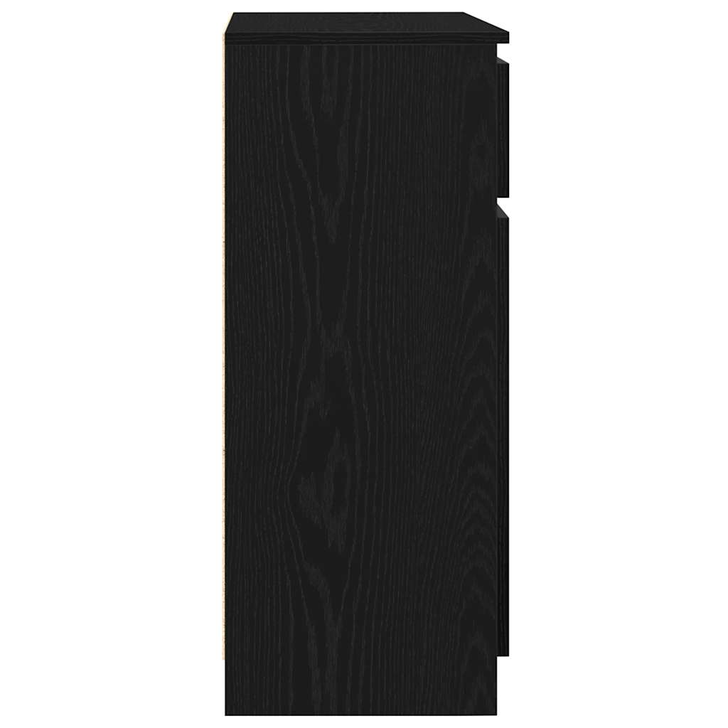 Skjenk Svart Eik med skuff 71x35x84 cm