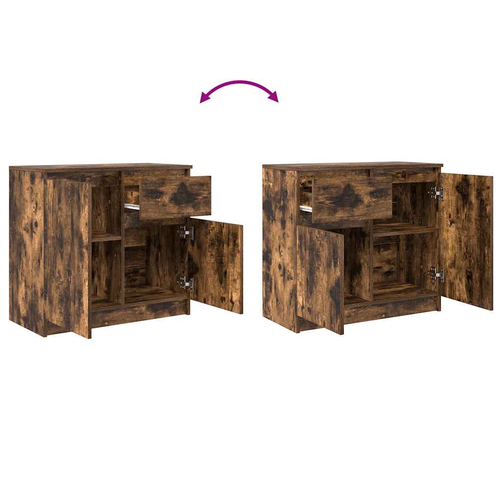 Skjenk Røkt Eik med skuff 71x35x65 cm