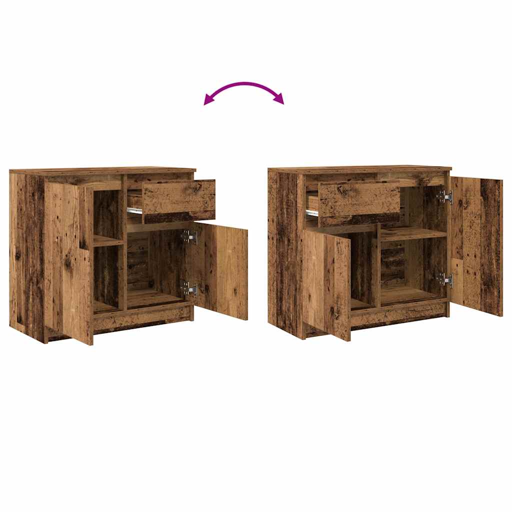Skjenk Gammelt Tre med skuff 71x35x65 cm