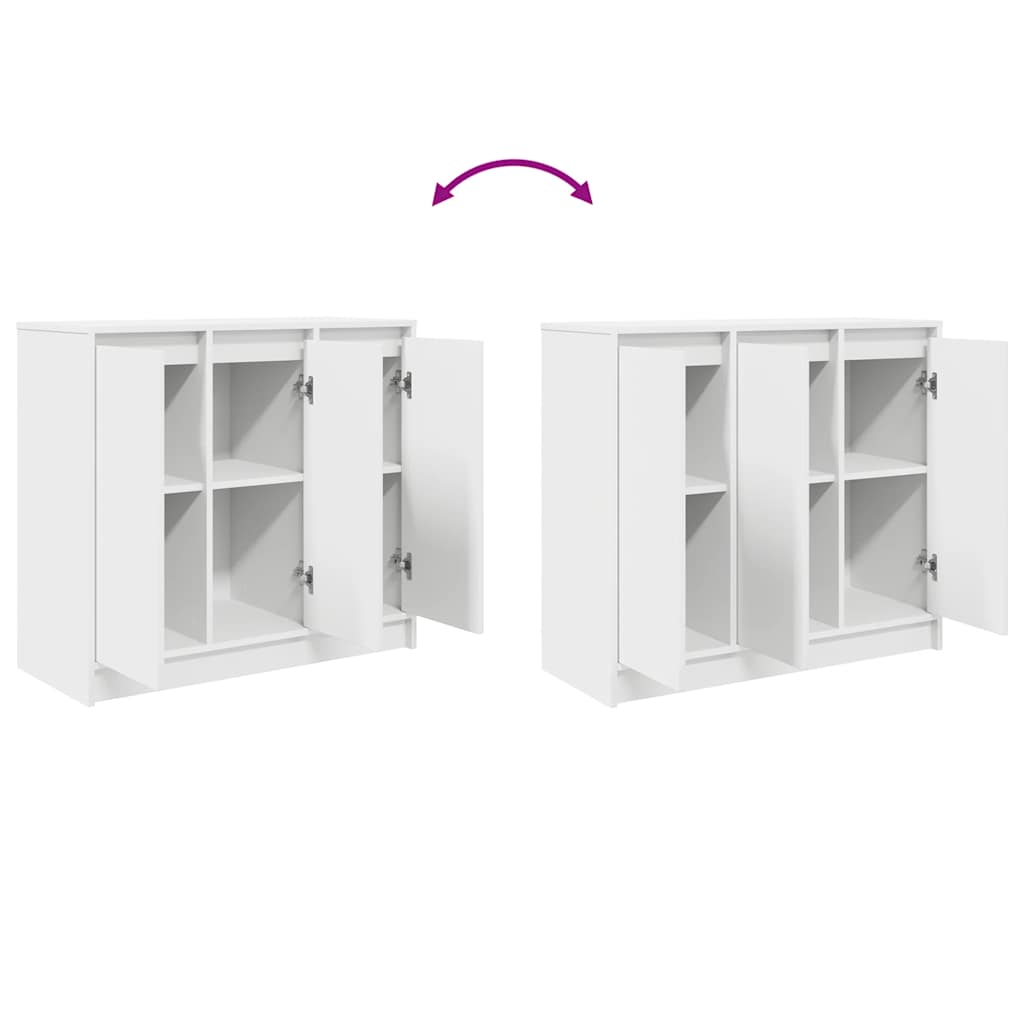 Skjenk Hvit 85x34x76 cm