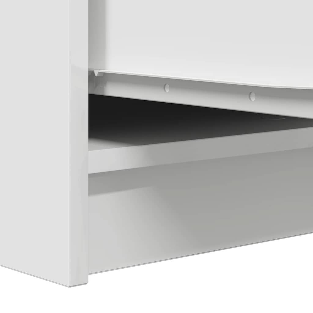 Skjenk hvit 29,5x34x76 cm konstruert tre