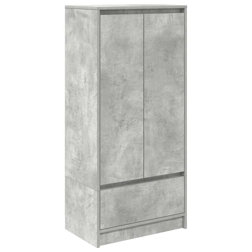 Skap Betonggrå med skuff 55,5x34x119,5 cm