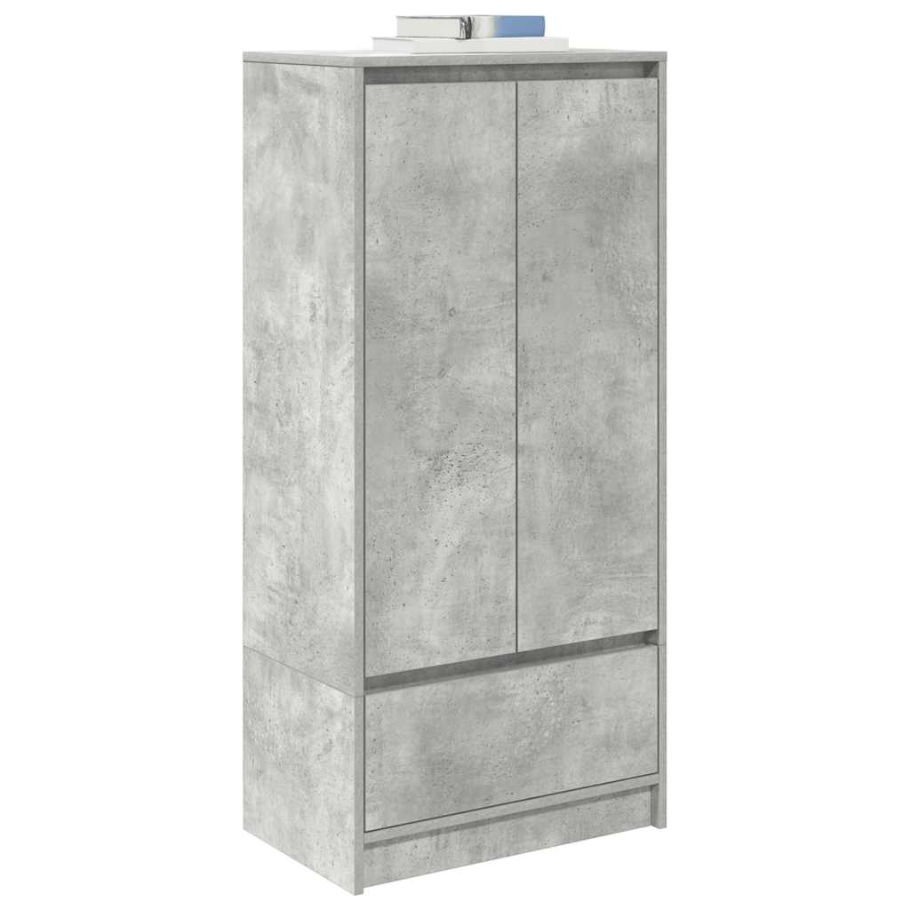 Skap Betonggrå med skuff 55,5x34x119,5 cm