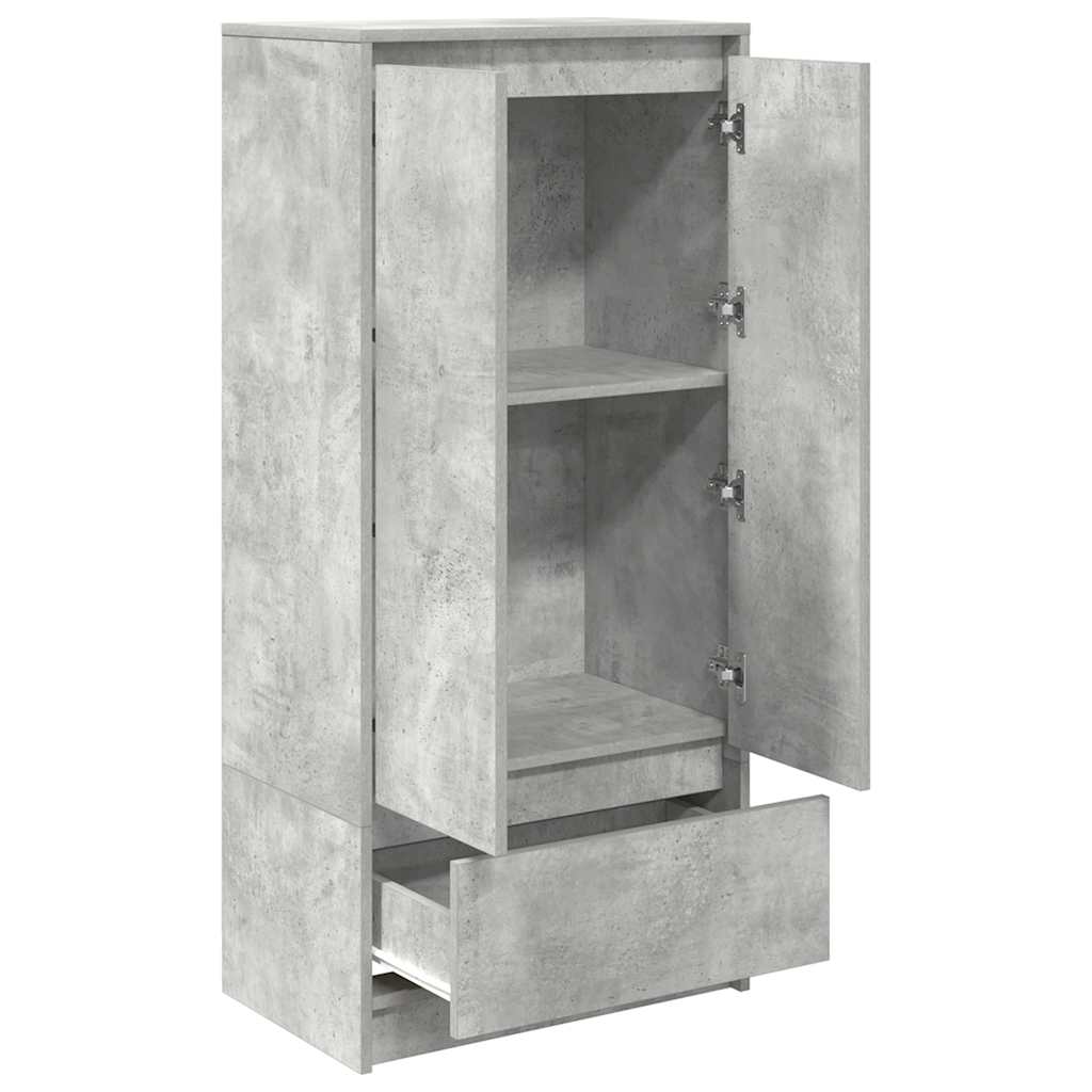 Skap Betonggrå med skuff 55,5x34x119,5 cm