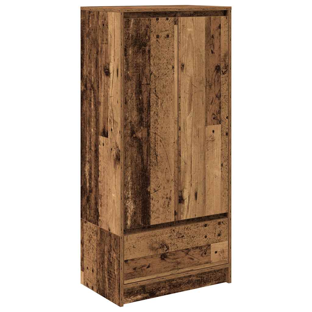 Skap Gammelt Tre med skuff 55,5x34x119,5 cm