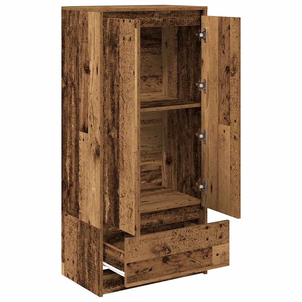 Skap Gammelt Tre med skuff 55,5x34x119,5 cm