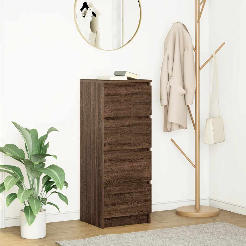 Skjenk Brun Eik 37,5x35x99 cm