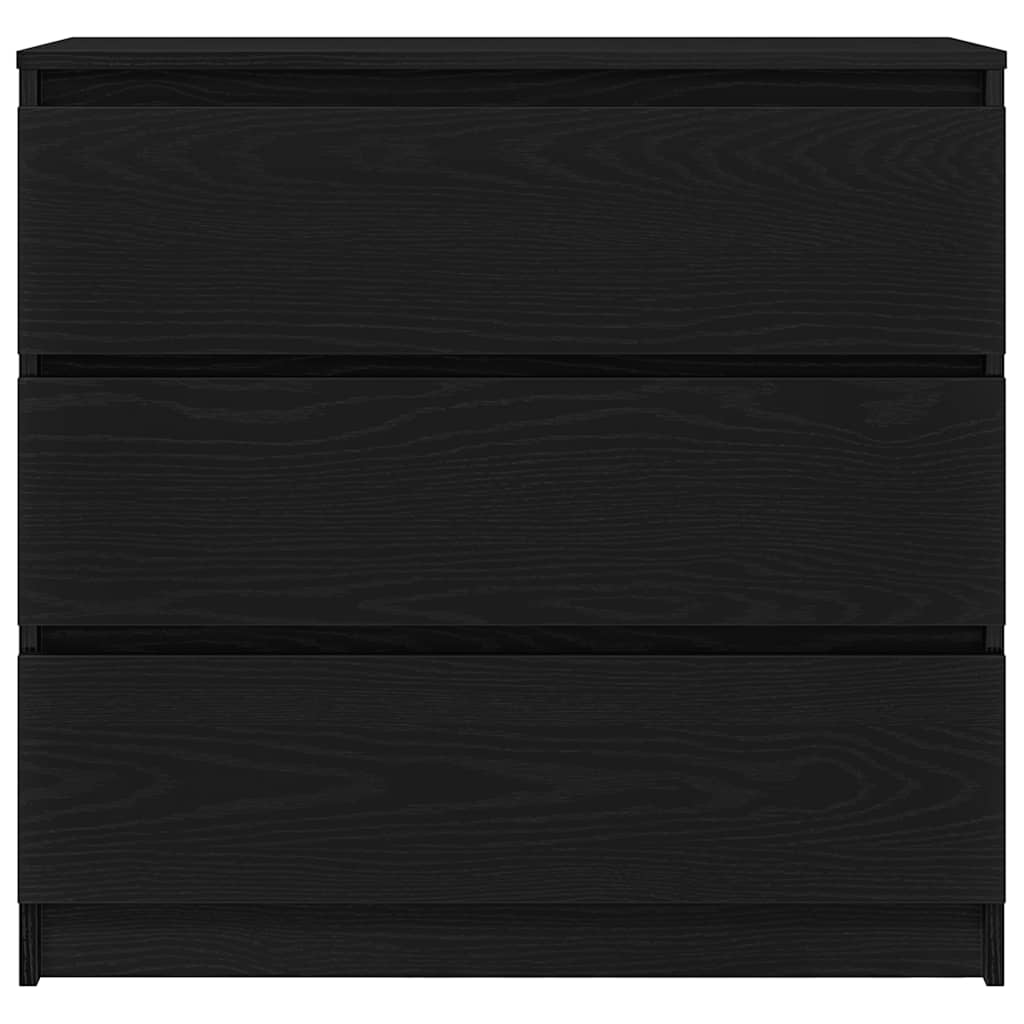 Skjenk Svart Eik 80x35x76 cm