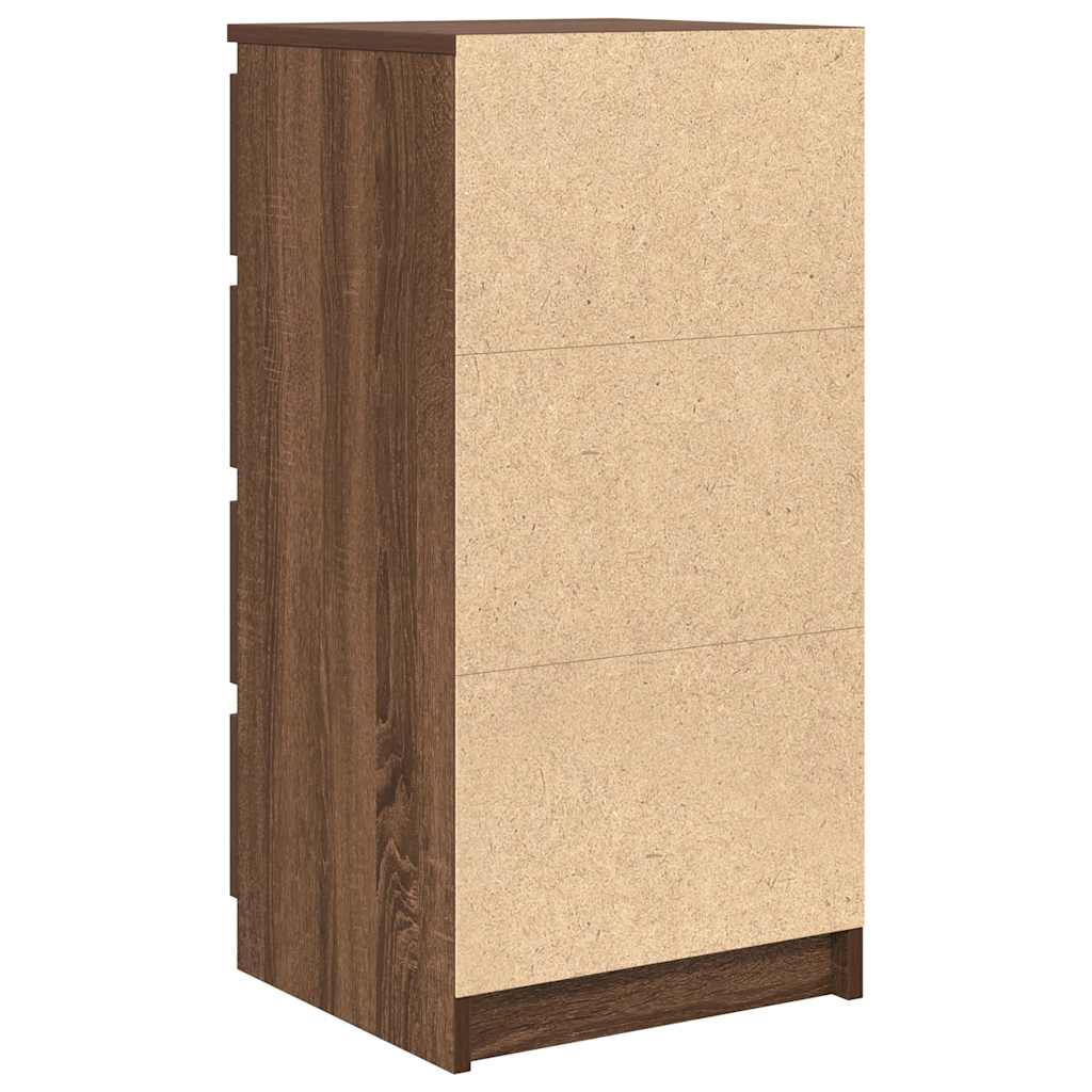 Skjenk Brun Eik med skuffer 37,5x35x99 cm