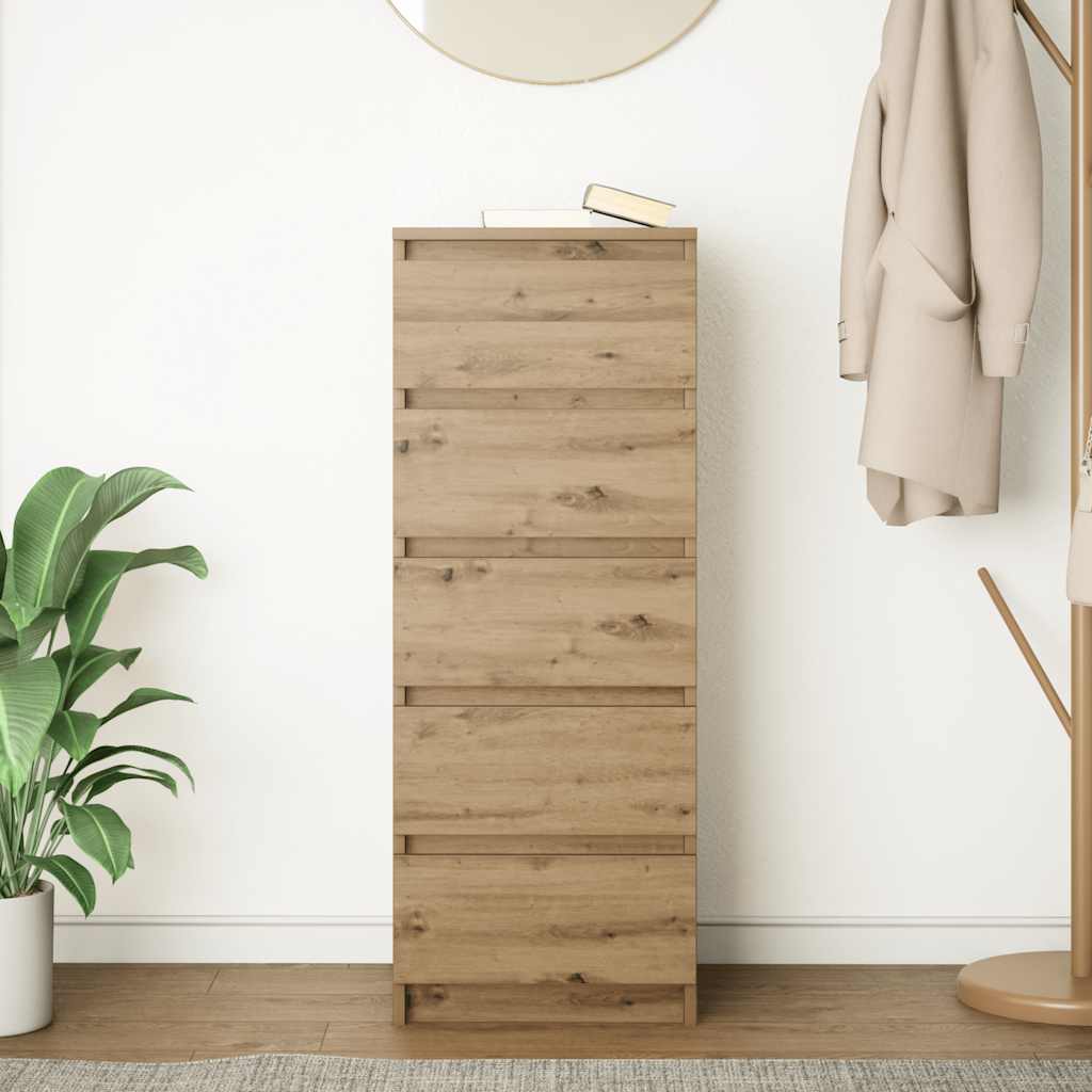 Skjenk Artisan Eik med skuffer 37,5x35x99 cm