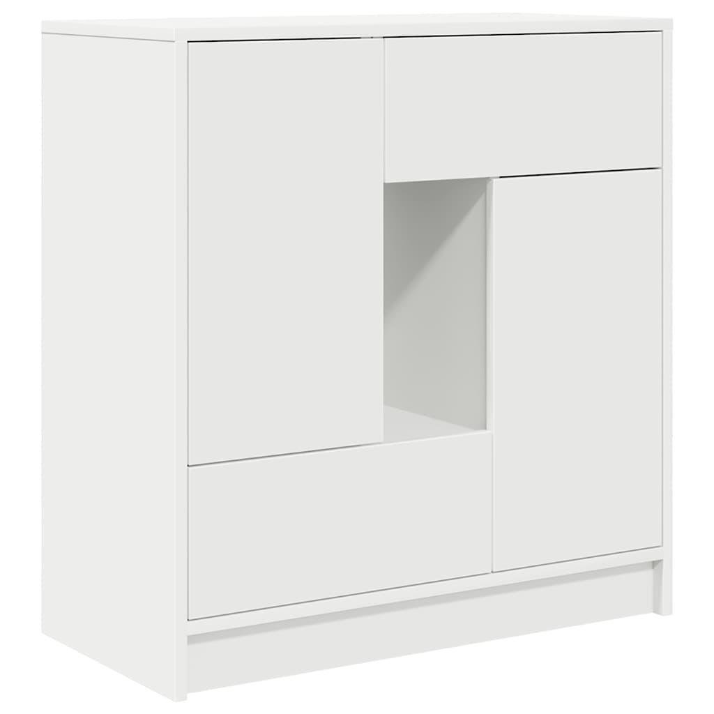 Skjenk Hvit med skuffer og dører 70,5x34x74,5 cm