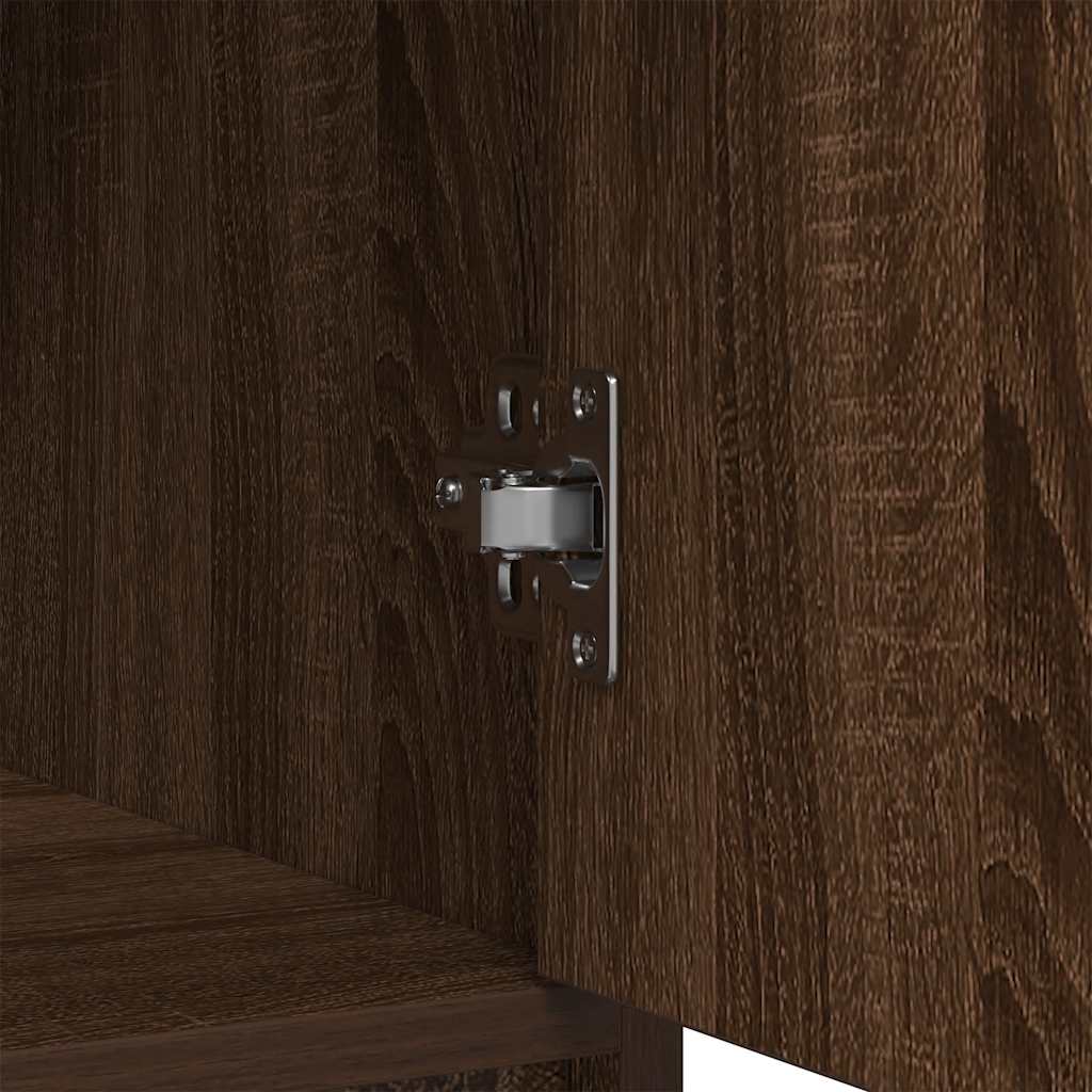 Skjenk Brun Eik med skuffer og dører 73x31x90 cm