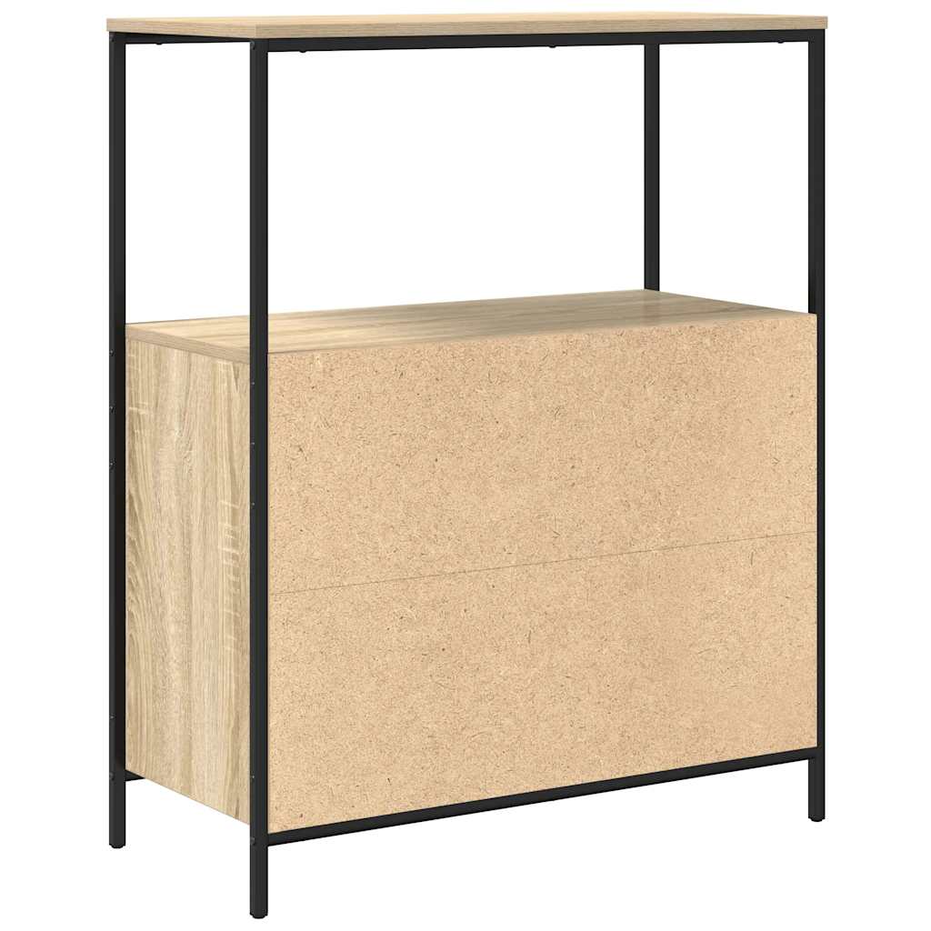 Baderomsskap med hyller sonoma eik 76,5x35x95 cm