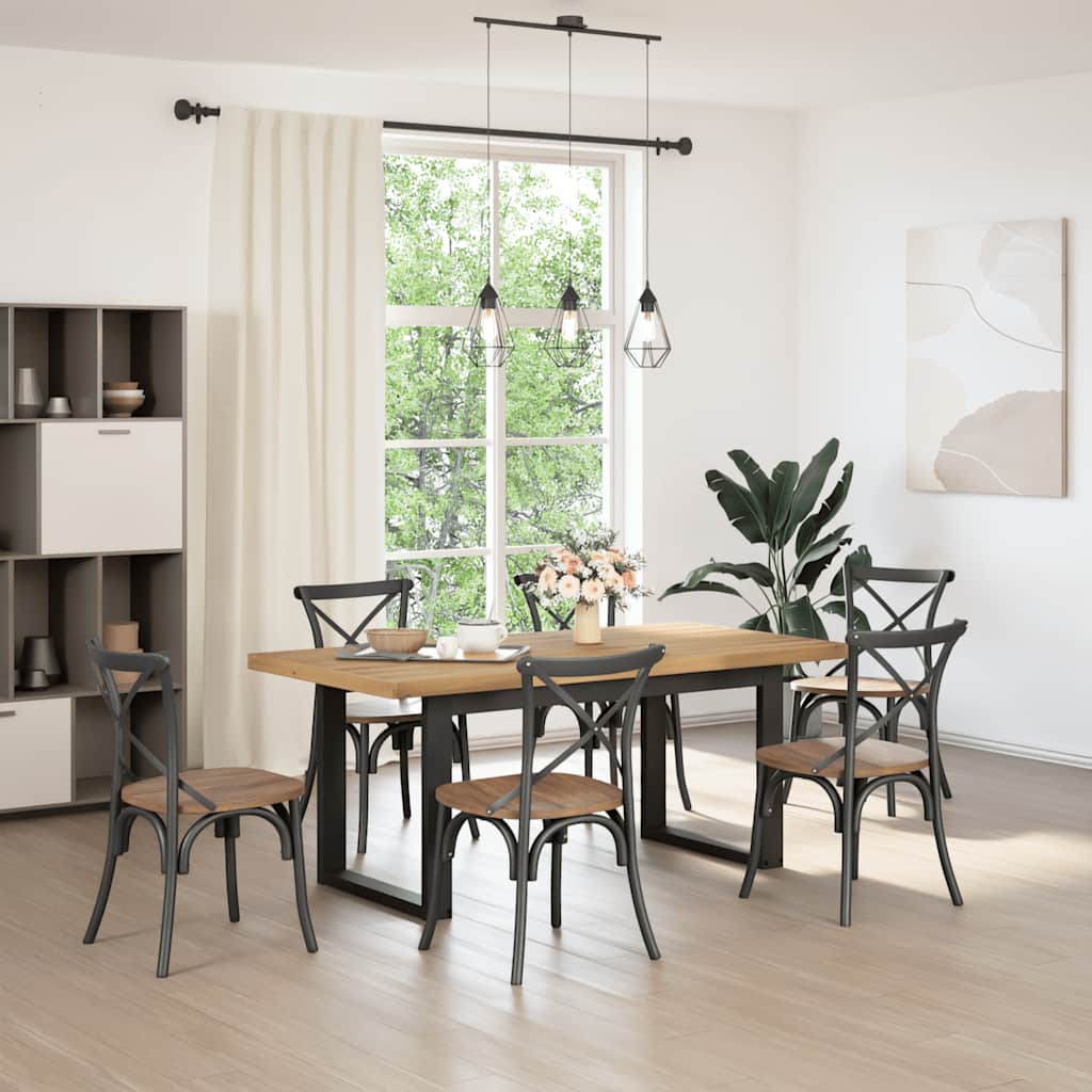 Spisebord Kjøkkenbord NOAIN U-formede ben 180x90x75 cm heltre furu