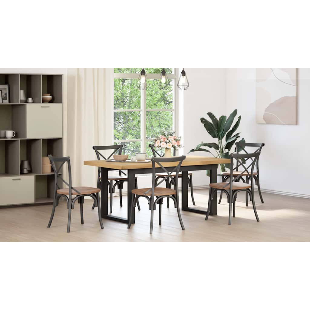 Spisebord Kjøkkenbord NOAIN U-formede ben 180x90x75 cm heltre furu