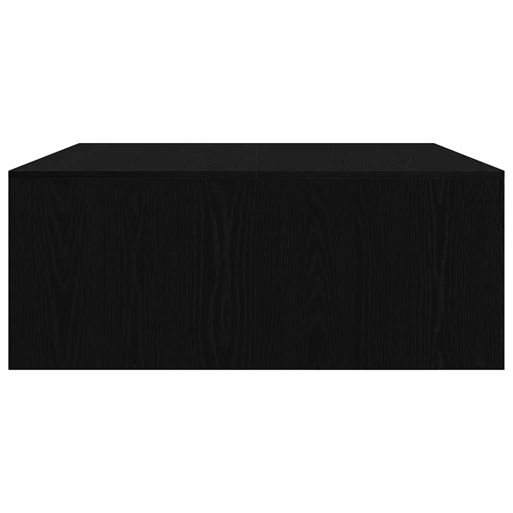 Salongbord Sofabord Svart med skuffer 100x100x40 cm