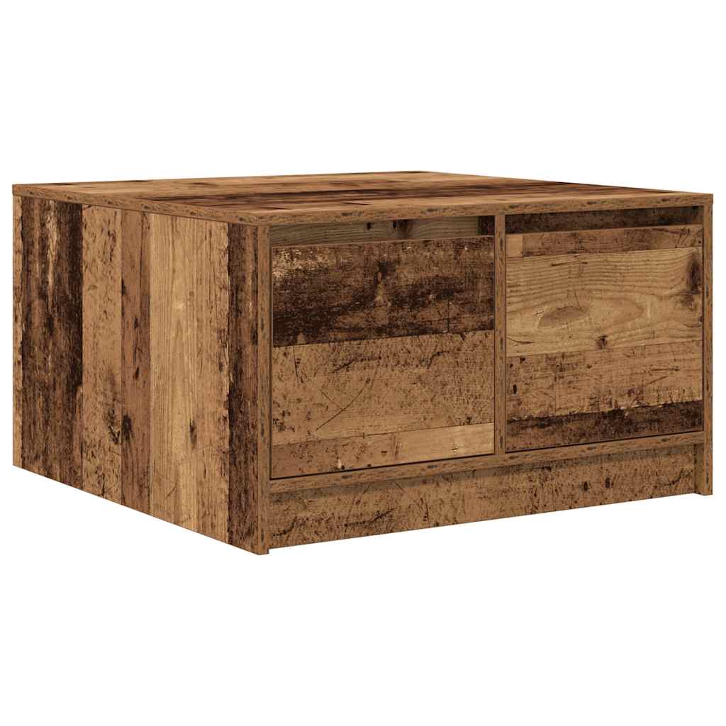 Salongbord Sofabord Gammelt Tre med skuffer 70,5x70x40 cm