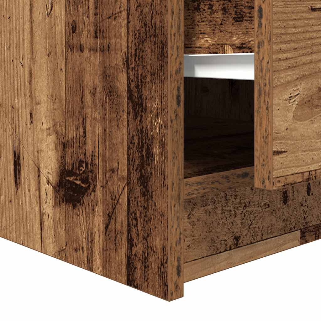 Salongbord Sofabord Gammelt Tre med skuffer 70,5x70x40 cm