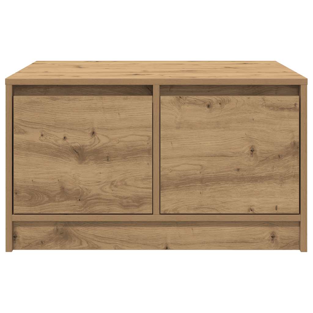 Salongbord Sofabord Artisan Eik med skuffer 70,5x70x40 cm